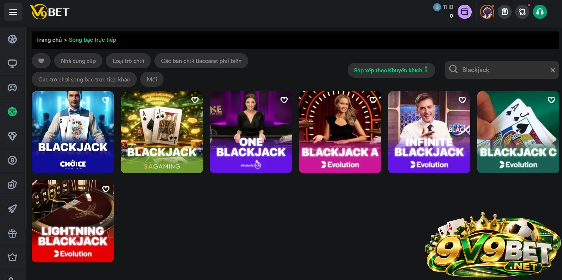 Quy tắc tính điểm các là bài trong Blackjack V9BET 