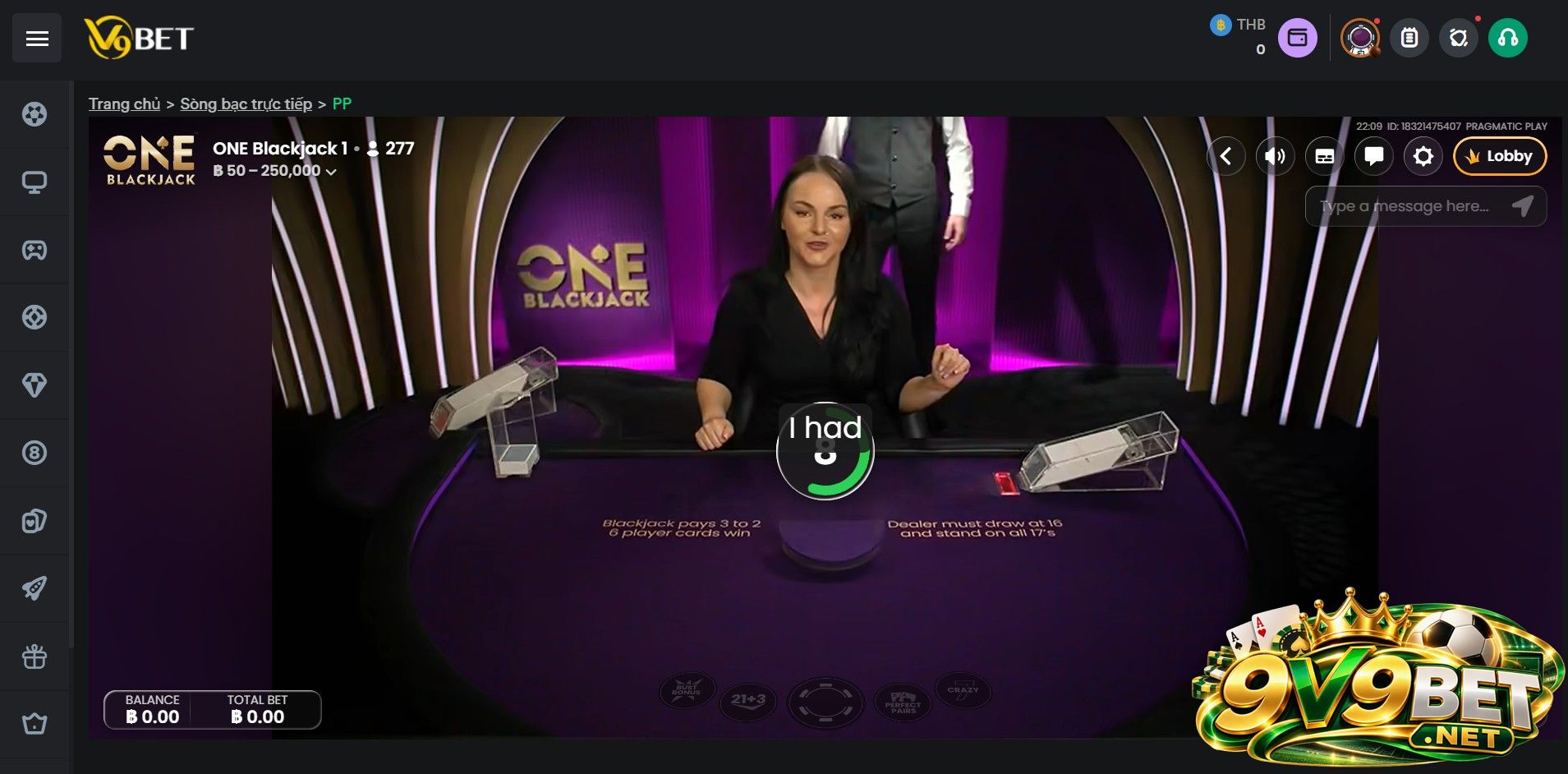 Cách xác định kết quả và trả thưởng trong Blackjack V9BET 