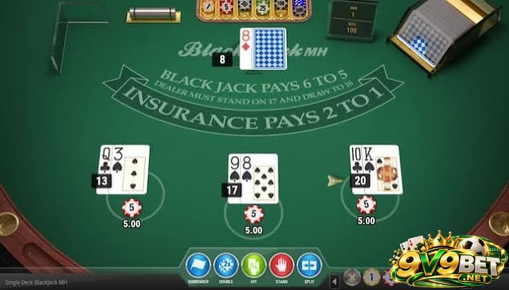 Bảng chiến thuật cơ bản trong Blackjack 