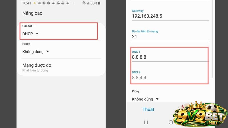 Cách đổi DNS Google 8.8.8.8 trên điện thoại