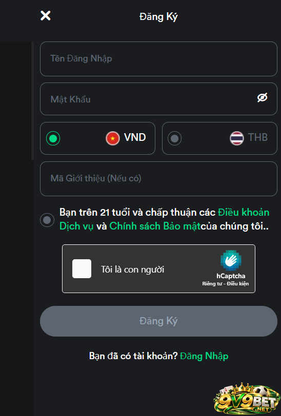 Điền thông tin rồi nhấn “đăng ký” để hoàn tất