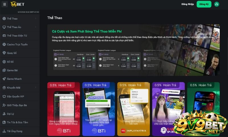 Link vào V9BET bằng điện thoại tốc độ truy cập nhanh