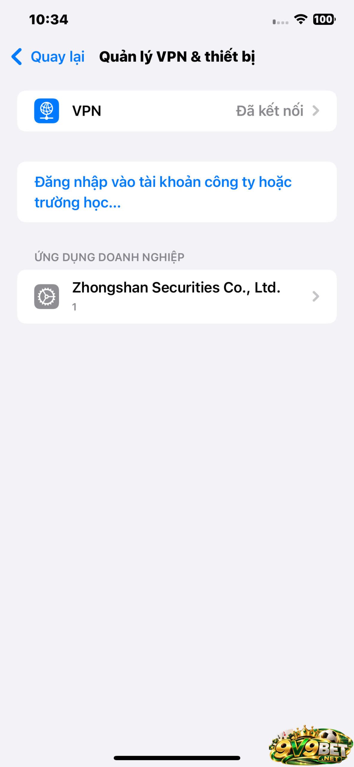 Chọn tin cậy cho ứng dụng V9BET