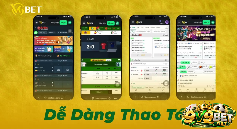 Không phải lo lắng tình trạng link vào V9BET bị chặn khi đã tải app V9BET 