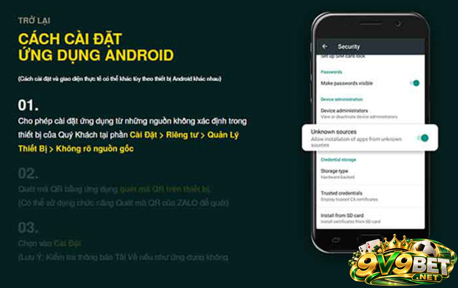 App V9BET hỗ trợ người chơi giải trí mọi lúc mọi nơi