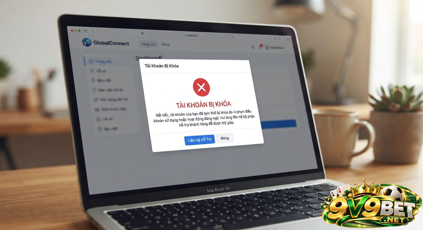 V9BET khóa tài khoản khi nhận thấy người chơi đăng nhập trên thiết bị lạ 