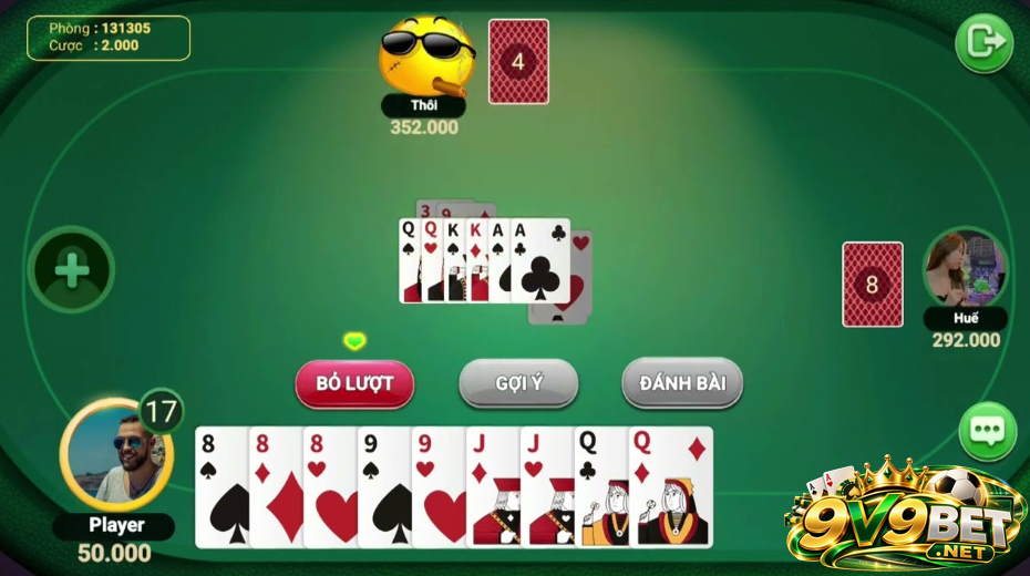 Quy định về chặt heo và tới trắng trong tiến lên miền Nam V9BET 