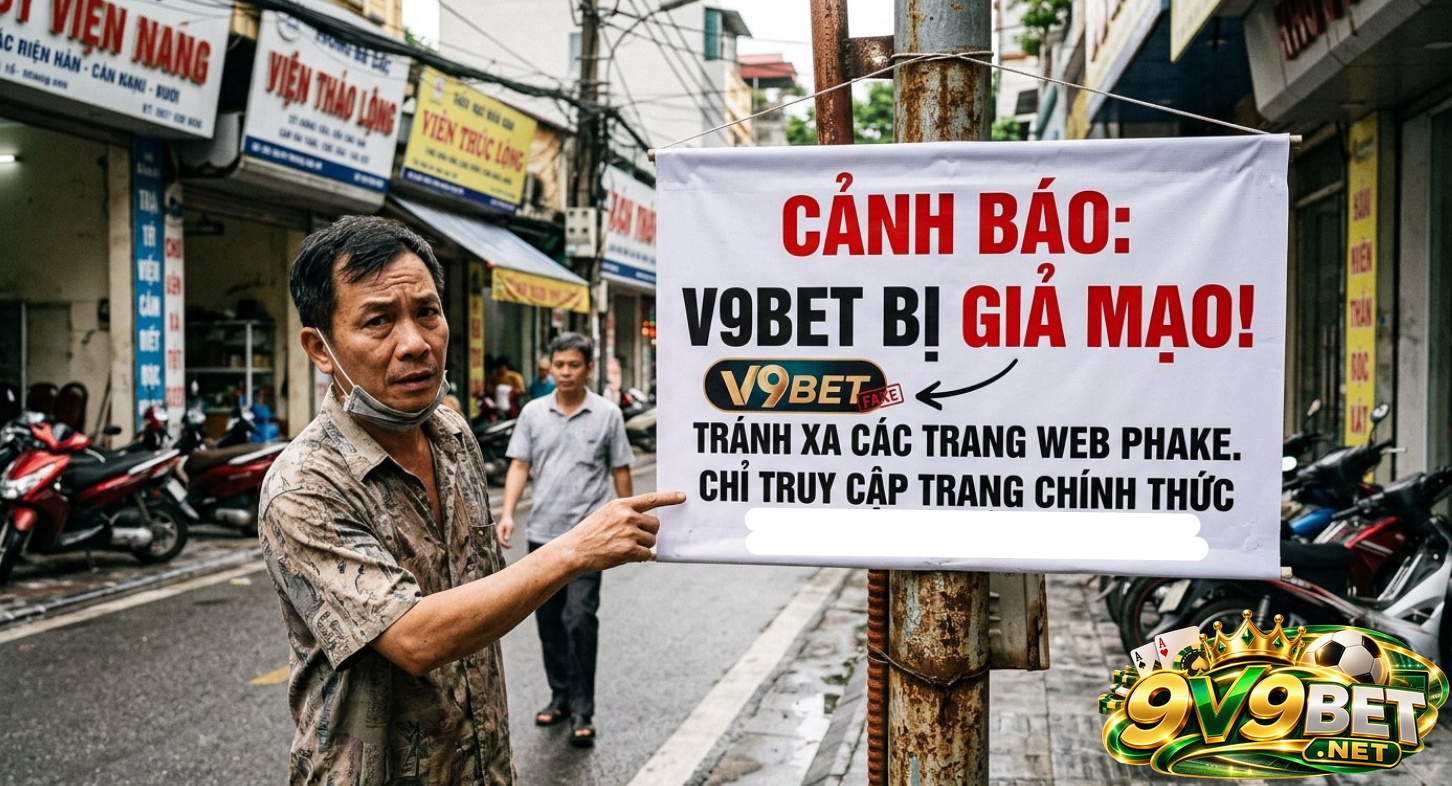 V9BET bị một số đối tượng giả mạo 