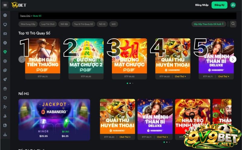 Giao diện V9BET điện thoại hợp với màn hình cảm ứng