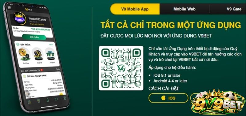 Những lưu ý quan trọng khi cài V9BET điện thoại