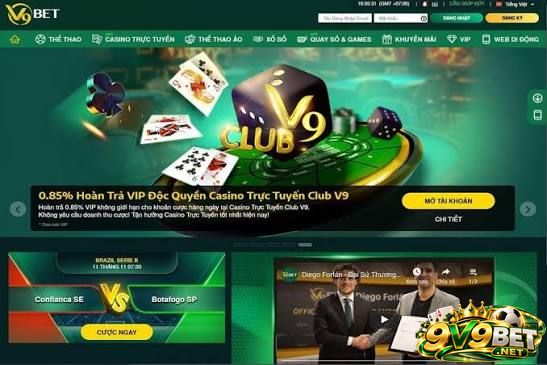 Phân biệt tên miền chính thức và lừa đảo V9BET 